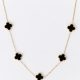 Alora Clover Necklace- Black-7S14XW6